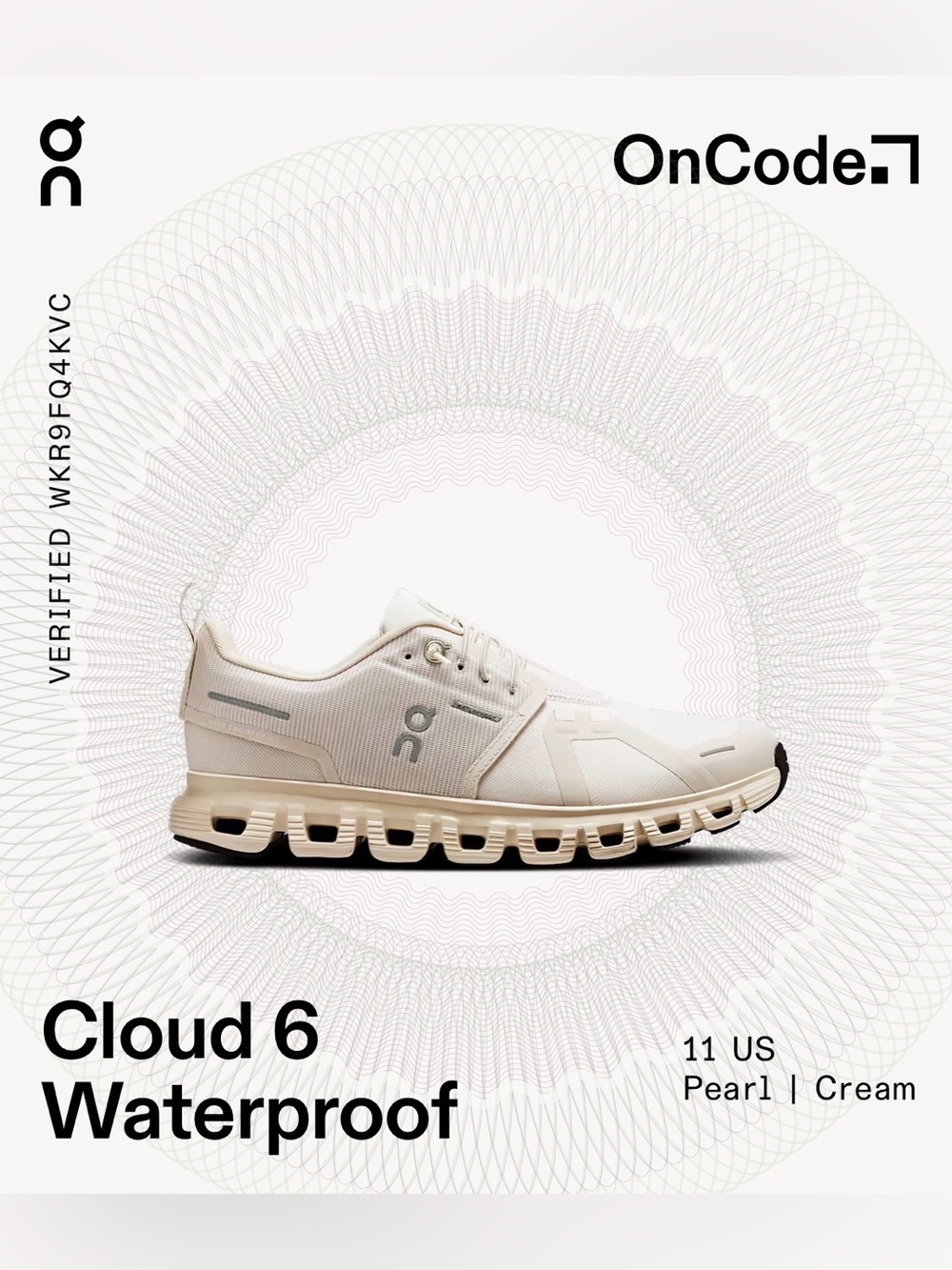 On Cloud 6 Waterproof Shoes W’s size 11